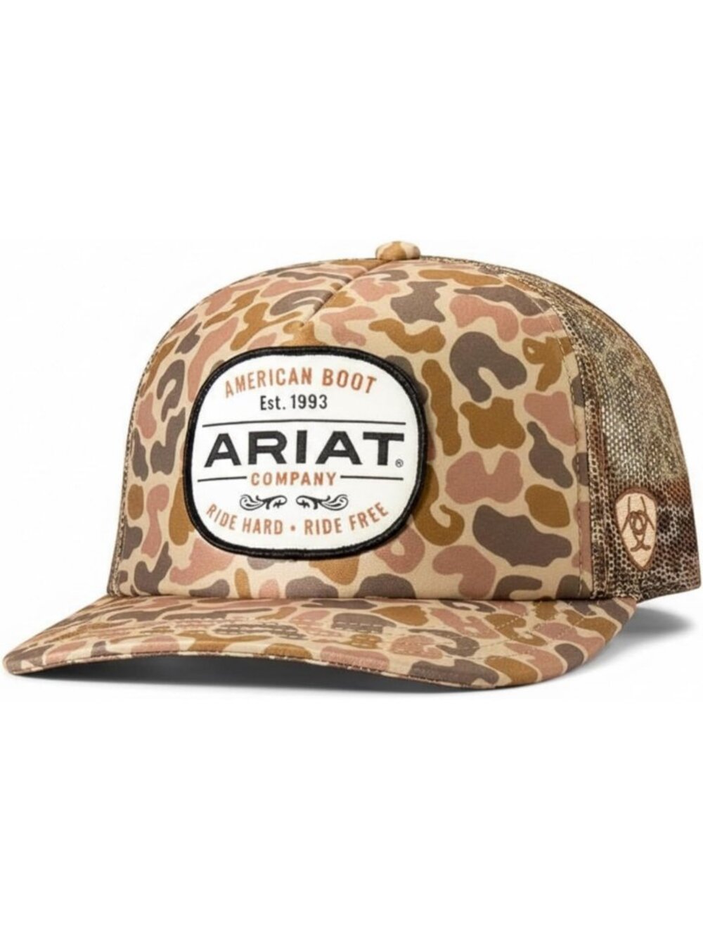 Men's Duck Camo Snapback Cap | Flat Brim, Mesh Back, Heritage Style Hat